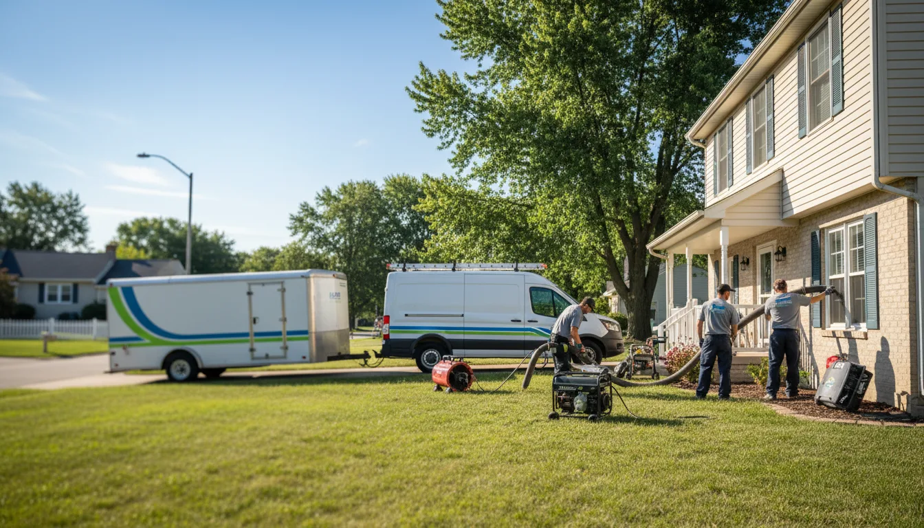 Flooded Basement Restoration And Cleanup With Repair in Wheeler, IN near me